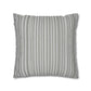 French Provincial Grey and White Stripes