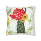 Teapot Cactus. Cushion Cover.