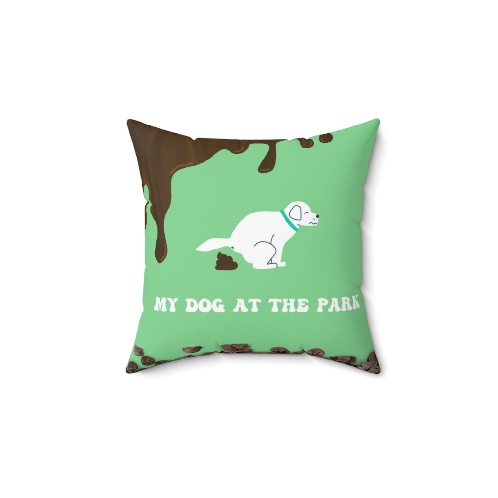 My Dog At The Park Cushion Cover