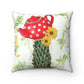 Cactus Teapot. Square Cushion