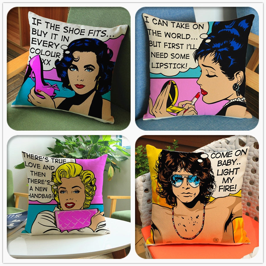 Be Bold Pop Art Cushion Cover