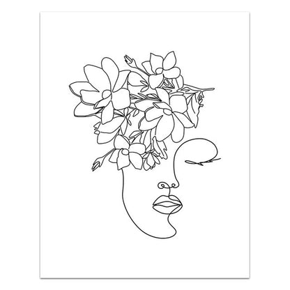 Line Art Canvas Print