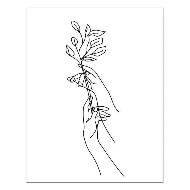 Line Art Canvas Print