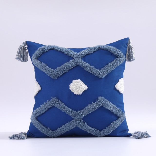 Tufted Tassel Cushion Covers.