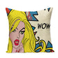 Pop Art Red Shoes Cushion Cover