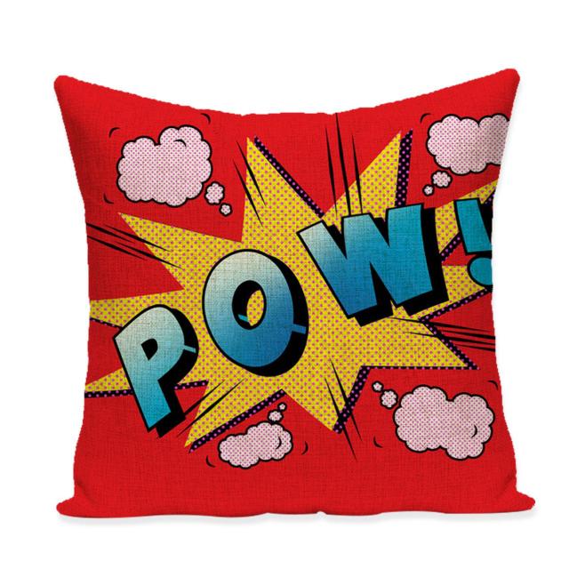 Pop Art Red Shoes Cushion Cover