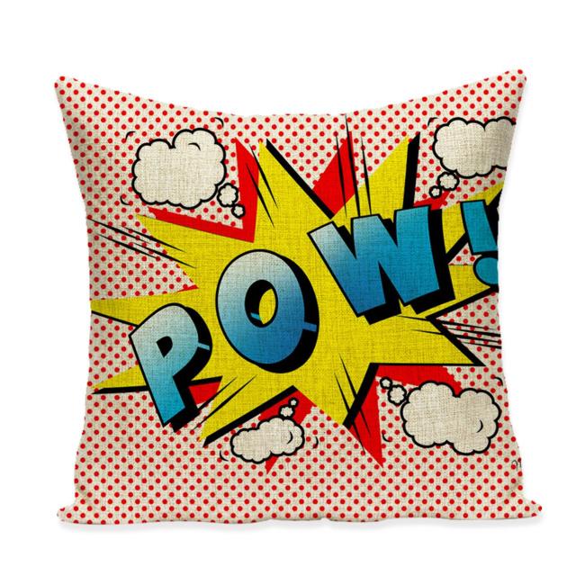 Pop Art Red Shoes Cushion Cover