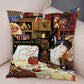 Oil Painting Cat Cushion Covers.