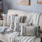 Boho Moroccan Muted Grey & Blue Cushion Covers.