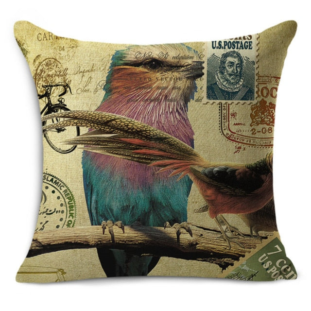 Birds and Hearts Cushion Covers.