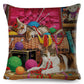 The Curious Cat Cushion Cover Series.