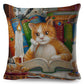 The Curious Cat Cushion Cover Series.