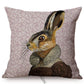 Quirky Animal Portraits Cushion Cover Series.