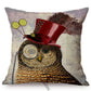 Quirky Animal Portraits Cushion Cover Series.