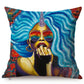 Portrait Pop Art Cushion Covers.