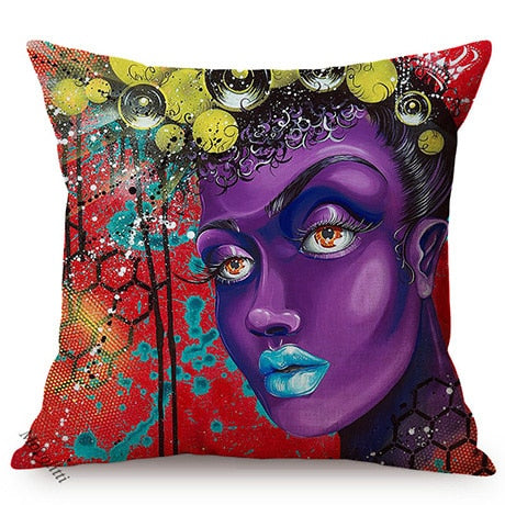 Portrait Pop Art Cushion Covers.