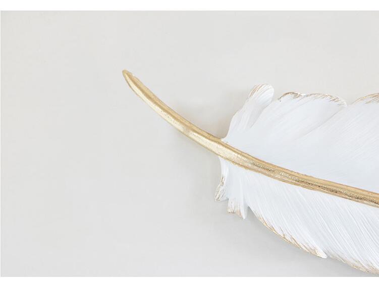 White Feathers Wall Ornament