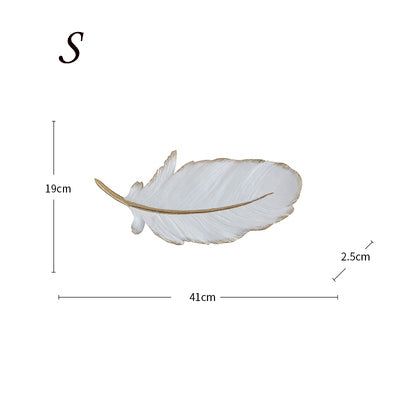 White Feathers Wall Ornament