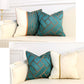 Teal and Cream Cushion Covers