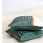 Teal and Cream Cushion Covers