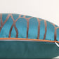 Teal and Cream Cushion Covers