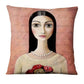 The Painted Girl Cushion Covers.