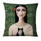 The Painted Girl Cushion Covers.