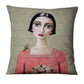 The Painted Girl Cushion Covers.