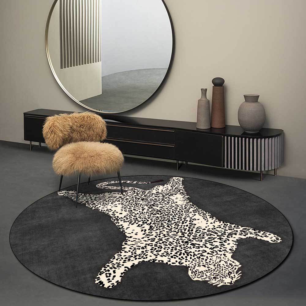 Exquisite Round Tiger Rug