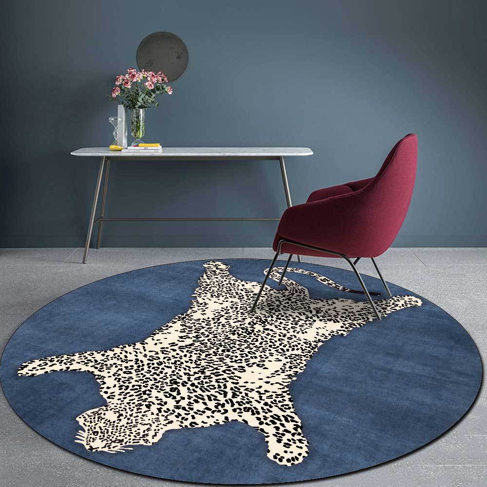 Exquisite Round Tiger Rug