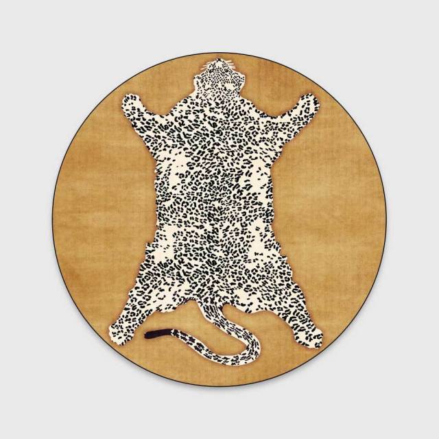 Exquisite Round Tiger Rug