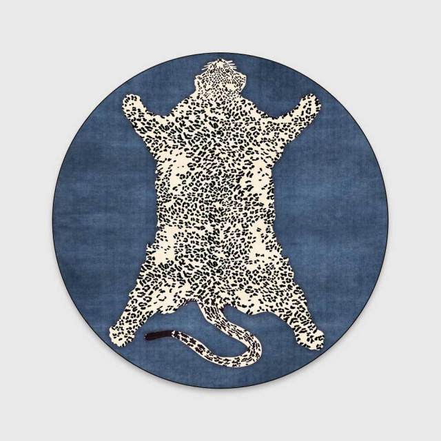 Exquisite Round Tiger Rug