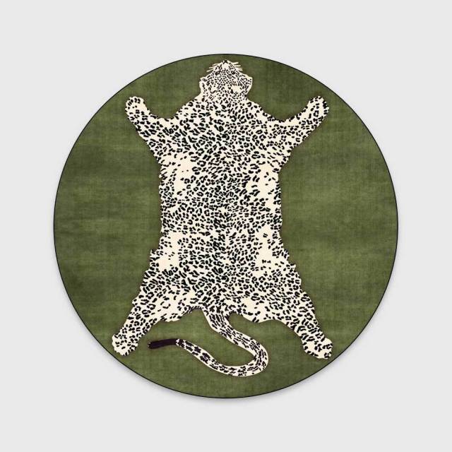 Exquisite Round Tiger Rug