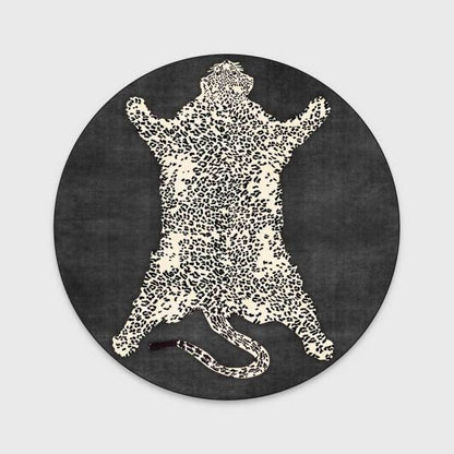 Exquisite Round Tiger Rug