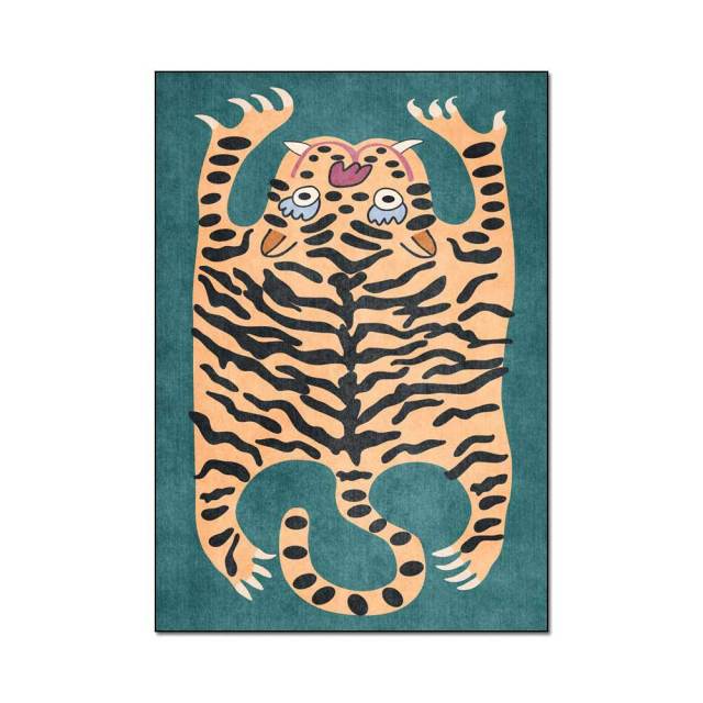 Flat Tiger Rug