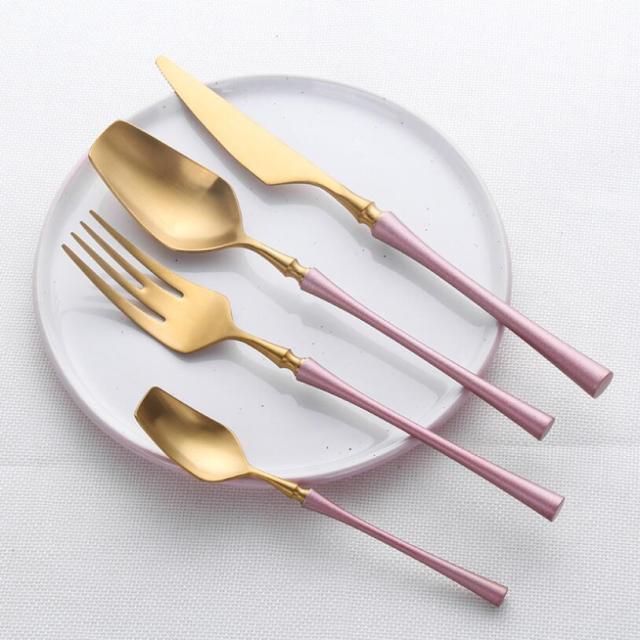 Elegant Four-Piece Cutlery Set.