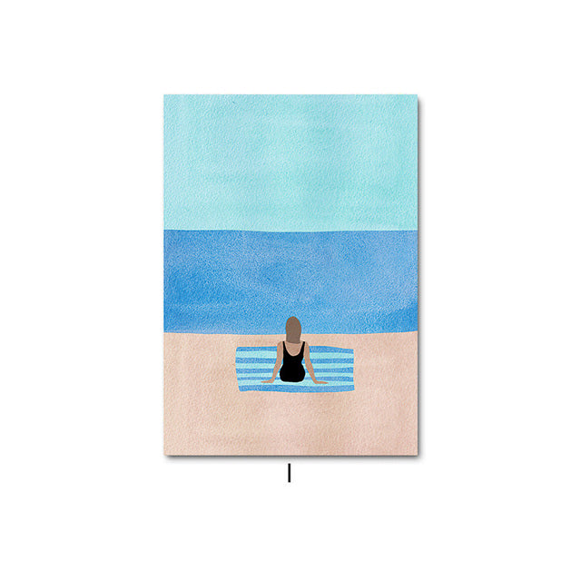 Happy Summer Canvas Print. Unframed.