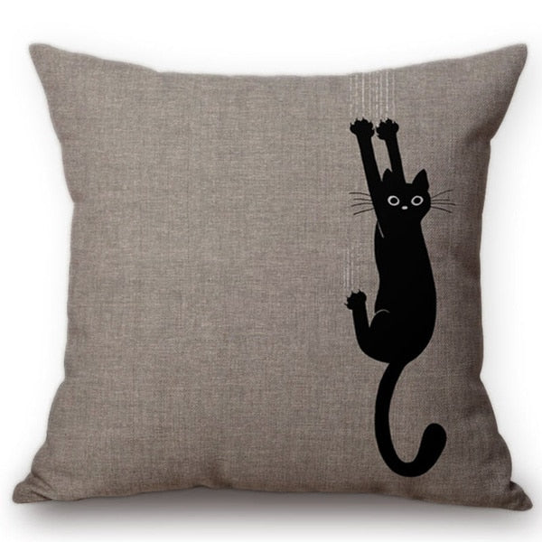 Peek-A-Boo Cat Cushion Cover