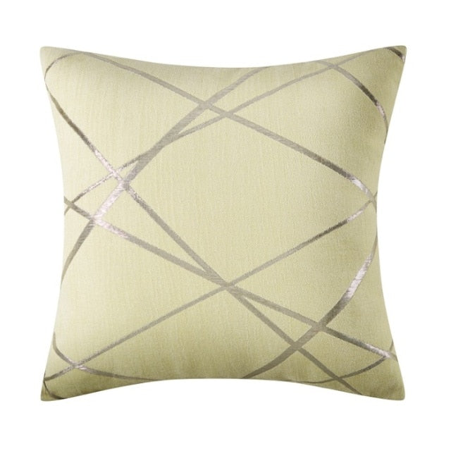 Geometric Jacquard Cushion Covers.